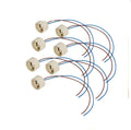 CE Certified Ceramic GU10 Lamp Holder Socket Adapter with 250V/2A 10-40CM Wire Lengths 15mm Aperture 2-Year Warranty