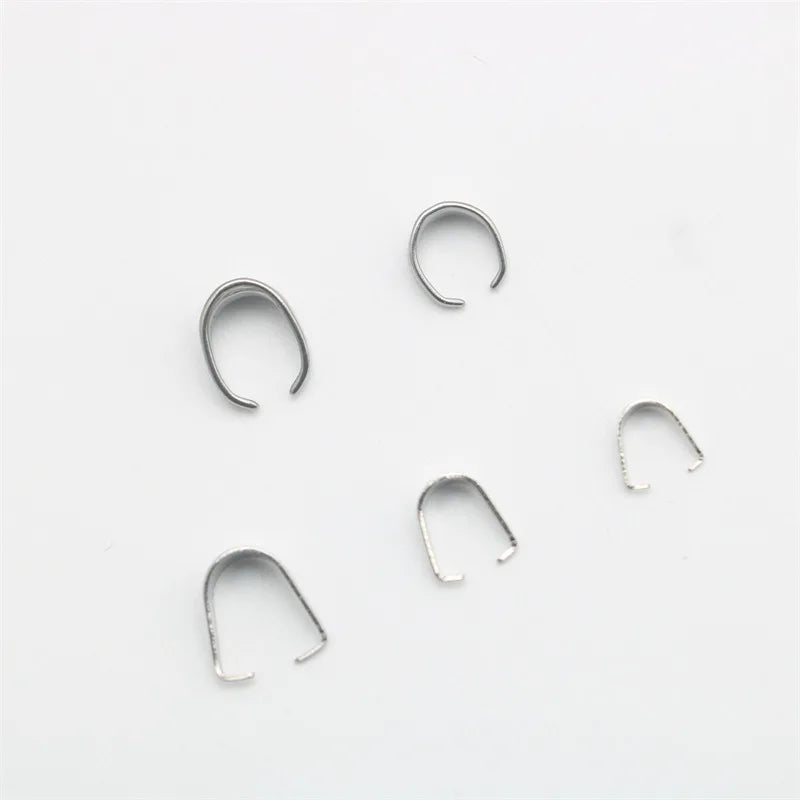Stainless Steel Melon Seed Wrong Mouth Pendant Link Collar Locket DIY Ornament Accessories