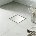 Wholesale 10x10CM Square Hidden Shower Drain 304 Stainless Steel Brushed Steel Anti-odor Tile Insert Floor Drain for Shower Room