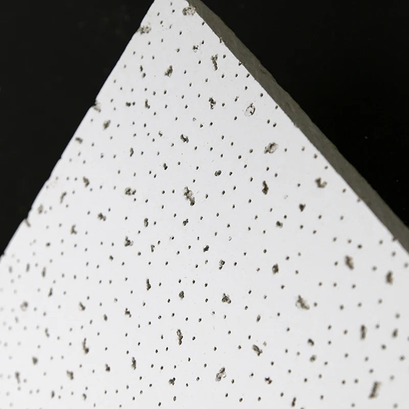 Modern 595x595x12mm Mineral Wool Ceiling Board Moisture-Proof and Fireproof Perforated Square Tiles for Hotels