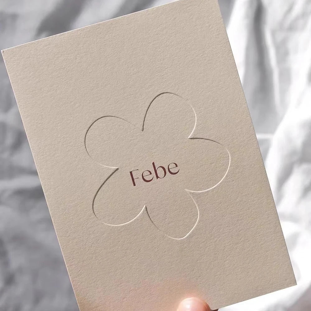 Personalized 4x6 Inch Embossed Logo Thank You Letter for Small Business Custom Luxury Business Thank You Card for Your Purchase