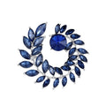 High-Grade Crystal Rhinestone Wreath Brooch for Fashion Elegant Clothing Decoration