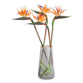 Long Stem Artificial Rubber Strelitzia Bird of Paradise Flower for DIY Home Decor Christmas and Easter Party Theme Display