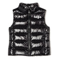 Wholesale Men's Cropped Puffer Vest Custom Logo Solid Color Duck Padded Breathable Waterproof Canvas Polyester Windproof Spring