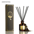 Ready to Ship Shangri-La Scent Amber Glass Bottle 50ml air Freshener Reed Diffuser with Packaging