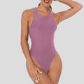 Custom OEM Skinny Fit One Piece Bodysuit for Women 4-Way Stretch Sleeveless Gym Yoga Jumpsuit