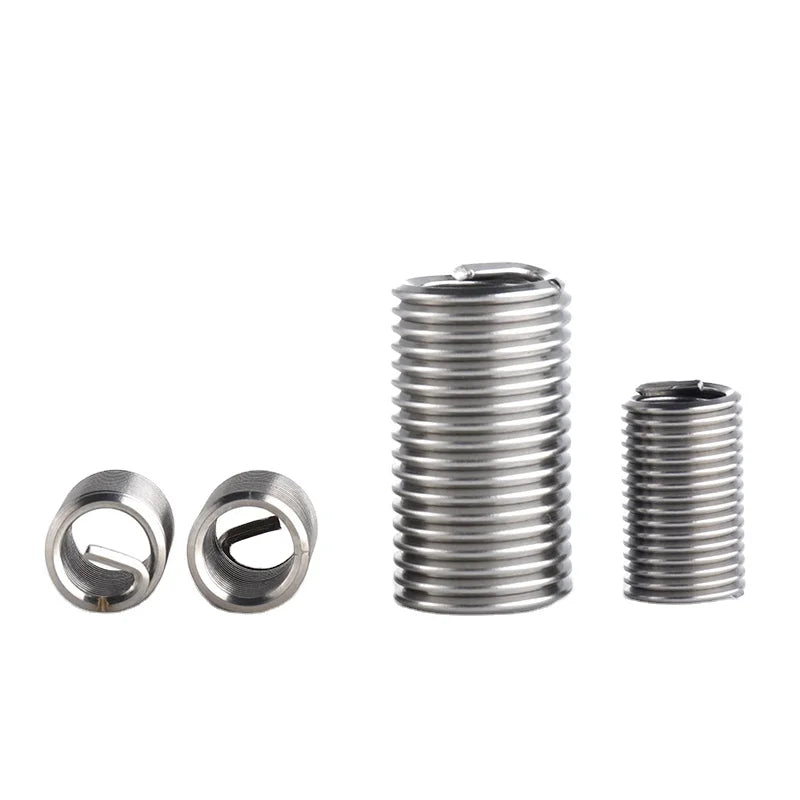 304 Stainless Steel Inch 1/4-20 1/4-28 1D 1.5D 2D 2.5D 3D Wire Thread Inserts Sleeve Screw Wire Thread Insert