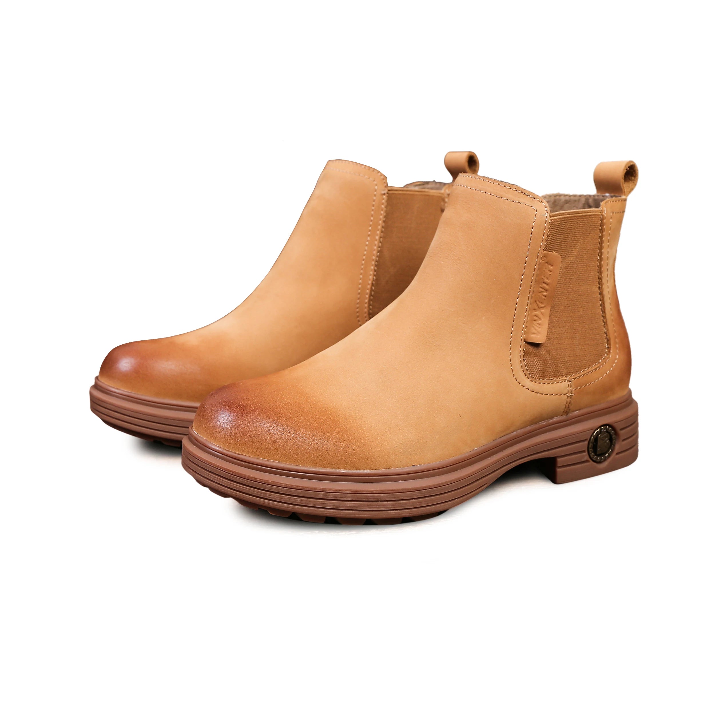 2022 New Design Outdoor Waterproof Warm Fashion Winter Anti Skid Leather Boots for Mens Boots for Winter Man Shoes for Winter