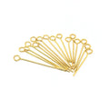 0.5mm 0.6mm 0.7mm Line Diameter Stainless Steel Gold Eye Pins Needles for Jewelry Making Necklace Bracelet DIY Jewelry Findings