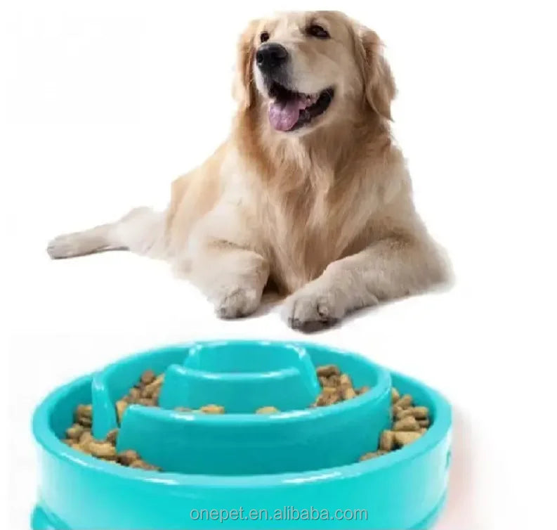 Eco-Friendly Silicone Pet Bowl Feeder Automatic Maze Dog Food Bowl for Slow Eating for Kitchen Use