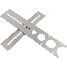 Industrial DIY Ceramic Tile Hole Locator JIGS 360 Degree Free Adjustment Universal Marble Punching Tool 300mm Measuring OEM