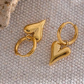 Hot Selling Fashionable Love Earrings Personalized Peach Heart Earrings