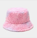 Women's Faux Fur Teddy Style Winter Hat Fisherman Hat Warm Berber Fleece Bucket Hat for Women