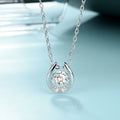 Abiding Wholesale  Wedding Jewelry Moissanite Diamond Necklace Pendant Jewelry 925 Sterling Silver Moissanite Necklace