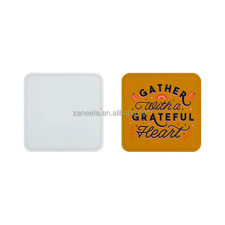 Custom Hat Patch White Blank Dye Sublimation PU Hat Patches