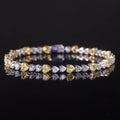AB032 Abiding Factory Price Heart Cut 5A Yellow White Colorful Cubic Zirconas 925 Sterling Silver Women Tennis Bracelet