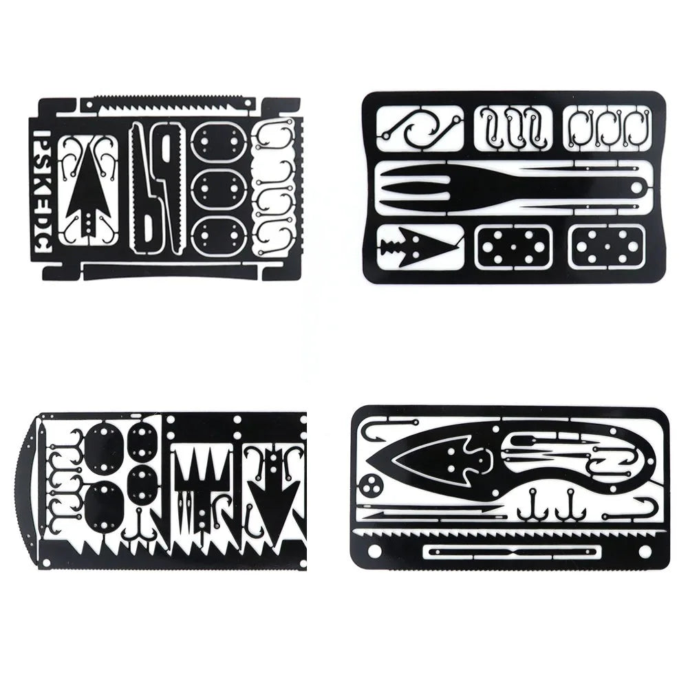 Promotion Multi Usages EDC Men Camping Stainless Steel Fish Hunting Outdoor Card Tool Fishing Tool Set MegaBDM