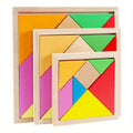 Wooden Tangram Shapes Puzzle Toys  for Teens and Adults Wood Toy  Shape Puzzles  Educational Tangrams Brain Logic Blocks