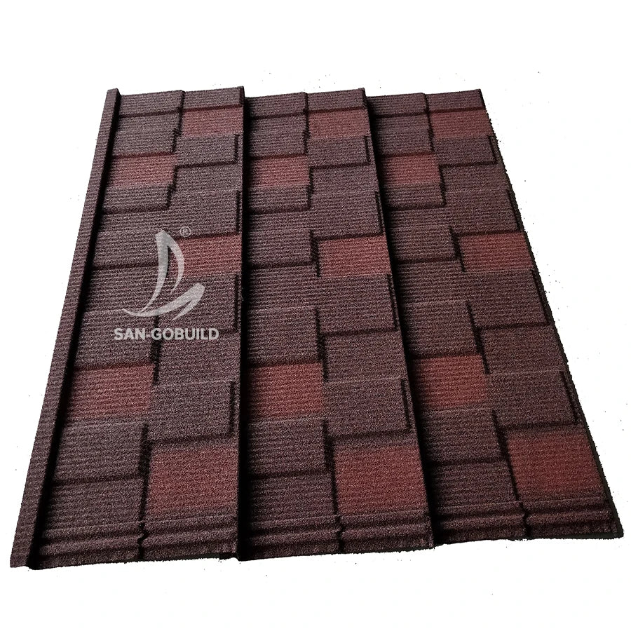 Black Red Colorful Roofing Materials Stone Coated Roofing Tiles Prices in Nigeria 2020