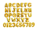 32inch Gold  Sliver   Letter Aluminium Foil Balloon Happy Birthday Balloons