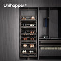 Unihopper Wardrobe Modern 360 Revolving Shoe Rack Storage Organizer Cabinet Display Metal Rotating Shoe Rack