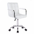 Factory Direct Simple Leather Swivel  Chair Shifting Roller Boss Office Chair for Meeting Bedroom Study