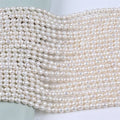 Promotion 5-6mm White Rice Pearl Beads Loose Freshwater Natural Pearl Strand