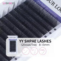Premium PBT Material Hand Woven 0.07mm Eyelash Extensions Soft Dark Natural Lashes with D C CC DD Curl YYL M Curl Yy Lashes