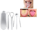 Hot Sale Professional Stainless Steel Tongue Scraper Set Effective in Reducing Bad Breath