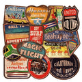 Big Size 36Pcs Outdoor Retro Beach Surfing Trip Graffiti Stickers for Album Table Decor Vinyl World Travel Sticker