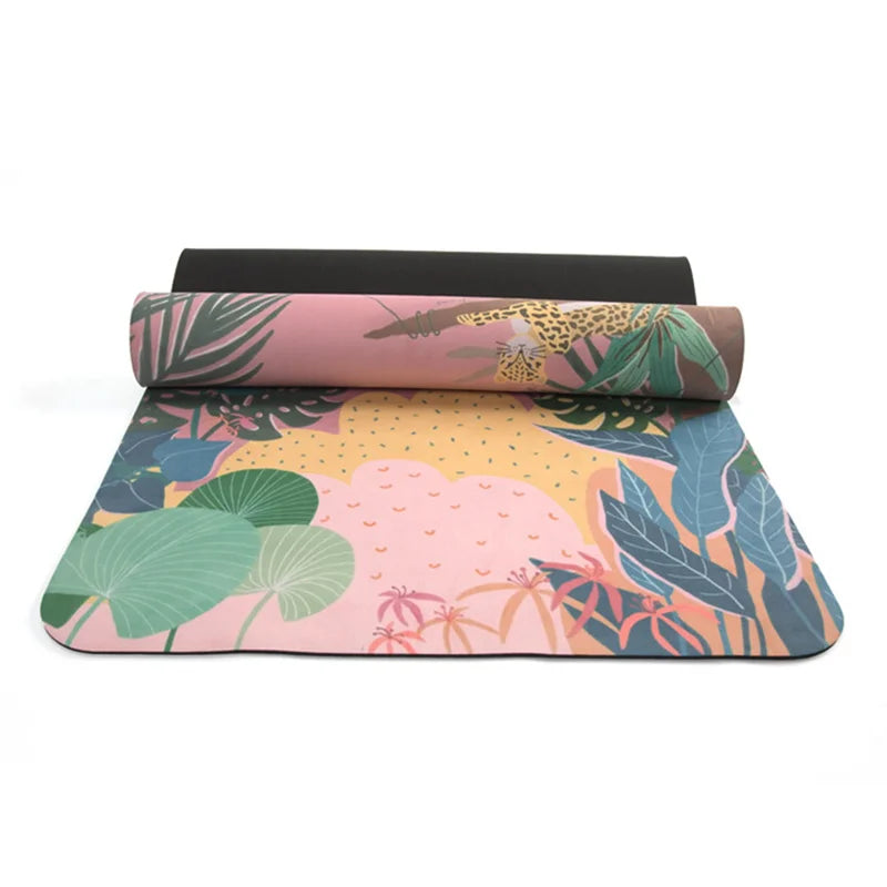 BSCI Factory Best Buy Custom Eco-Friendly Branded Suede Rubber Yoga Mat Anti-Slip for Sports