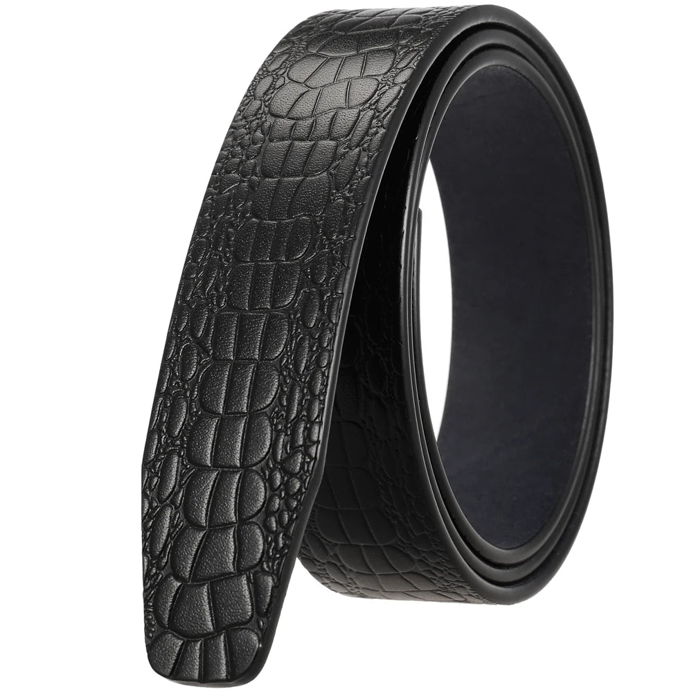 LY35-3709 Spot 3.5CM Toothless Belt Accessories Leather Belt