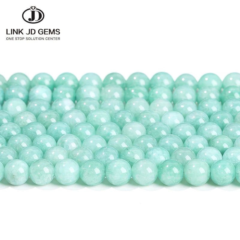 JD Natural Burmese E Jade Stone Beads 6/8/10/12mm round Loose Stones Dyed Colors for Jewelry Making Myanmar Jade