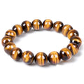 Natural Tiger Eye Crystal Bead Bracelet Genuine Gemstone Bracelet Dispelling Fear and Anxiety for Women Men
