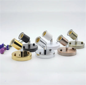 Nordic Design Screw Style Angle Adjustable 100mm Iron Lamp Base E27 Lamp Holder Decorative Metal Wall Lamps