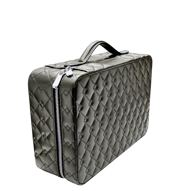 Wholesale Leather Suitcase Jewelry Storage Box Case Travel Necklace Ring Watch Organizer Case