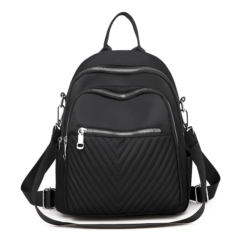 Nylon Bag New Fashion Lightweight Backpack Large Capacity Travel Small Backpack Fashion with Women's Bag