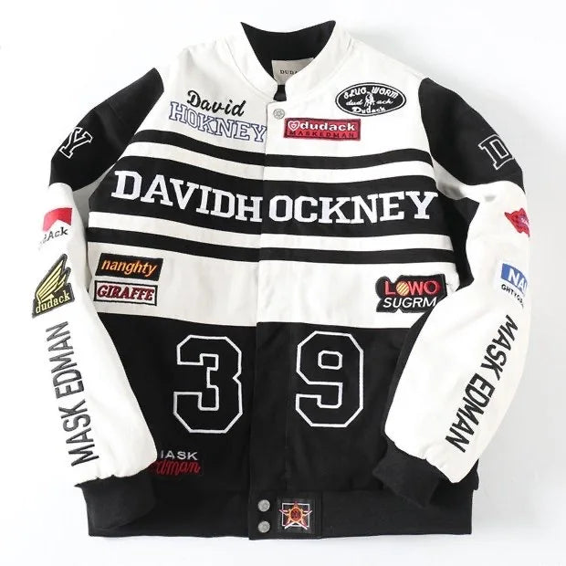Wholesale OEM Cotton Plus Size Flight Custom Embroidery Patch Motorcycle Riding Racing Car Jacket