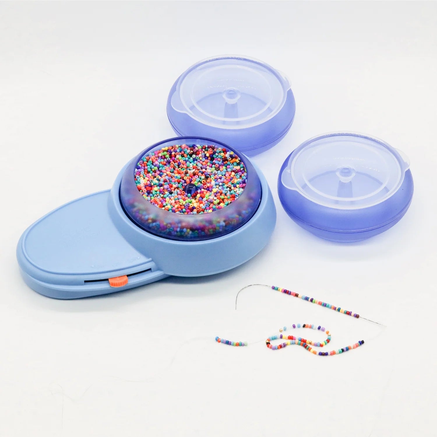 Electric Bead Spinner Kit Automatic with 3 Rotate Bowl Quickly Bead Threader Beading Bowl Loader Kit