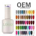 Nail Supplies OEM Custom Logo 15ml Bottle Free HEMA Nail Gel Polish Odorless Uv Gel Polish