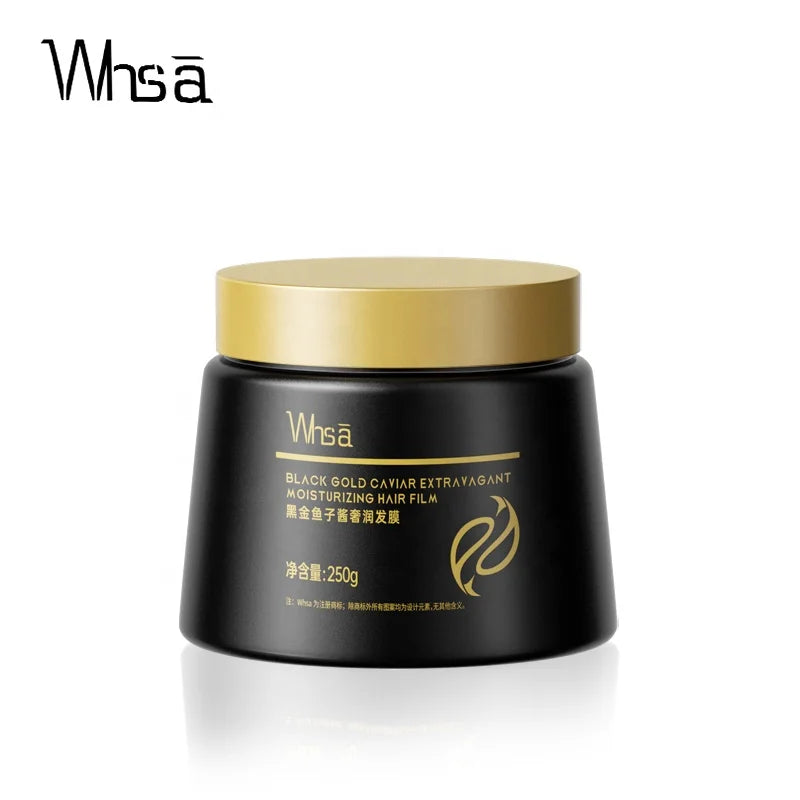 OEM Private Label Whsa Black Gold Caviar Extract Luxurious Moisturizing Hair Film