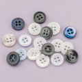 Ceofriendly Small 18L 4 Holes White Sport Shirt Resin Round Button Resinbutton