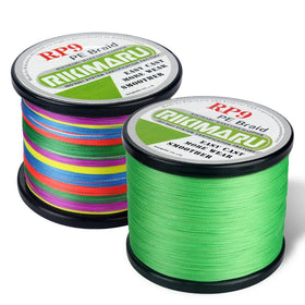 Rikimaru RP9 9 Strand 1000m PE Braided Fishing Line Super Strong Seafishing 150LB 200LB Angling Line for Carpfishing Soft Braids
