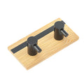 Bath Towel Hook Black Bathroom Shower Adhesion Wall Rack Coat Towel Bamboo Hook