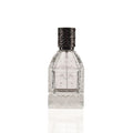Hot Sale 70ml Luxury Glass Perfume Bottle with Black Pump Cap Screen Printed Surface