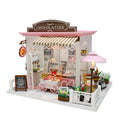 DIY Doll Houses Furniture With LED Lights Miniature 3D Wooden Miniatures House Doll House for Girls Cute Handmade Diy Toy