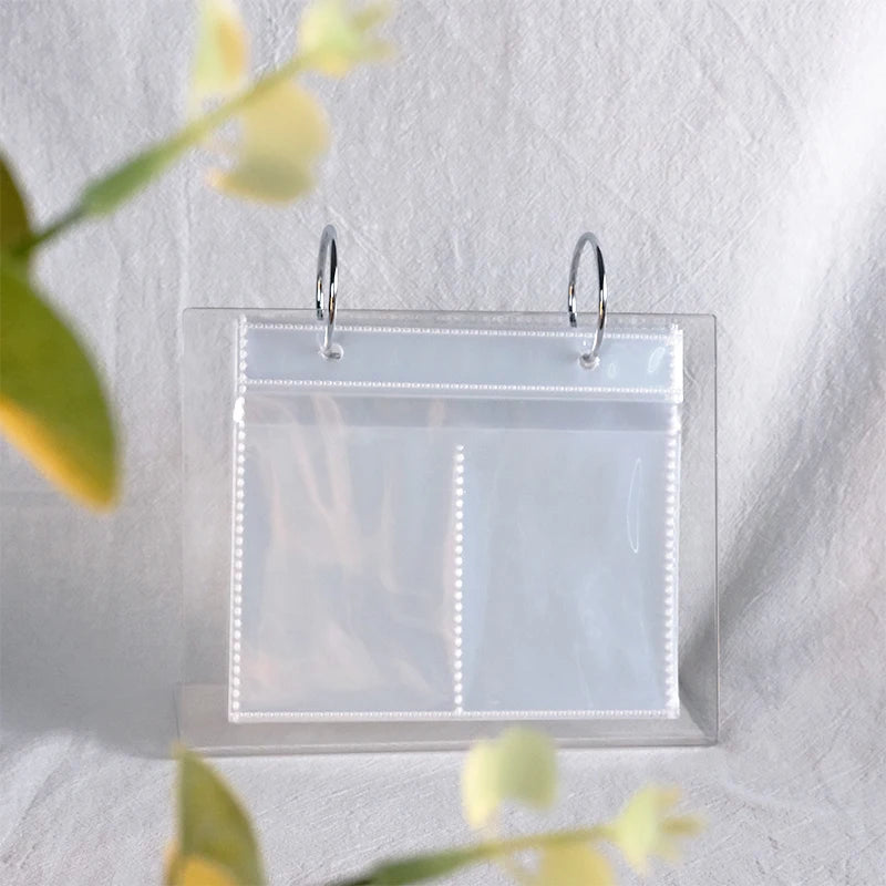 Desk Calendar Photo Album pp Transparent Page Photo Album for 3/4/5/6 Inches Photostand