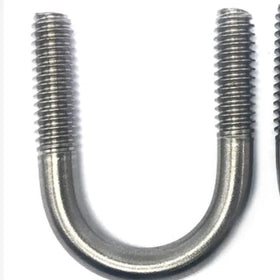 Titanium U Bolt with Washer and Nut GB Standard Industrial Grade Plain Finish UNC Thread