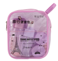 Purple Plastic/PET Travel Bottle Set Pump for Shampoo Lotion Face Cream 50ml Capacity Screen Printing Surface Pump Sprayer