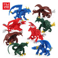 2023 New Design Hot 12pcs/box Kids Gift Toys Educational Diy Assembling Blocks Jurassic World Animal Dinosaur Egg Blind Box